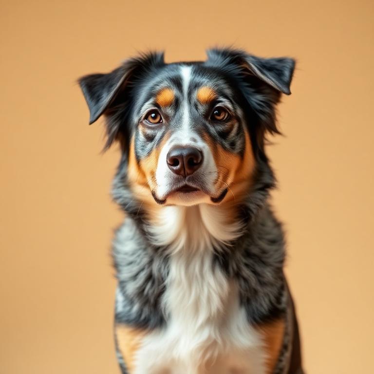 Australian Shepherd dog portrait