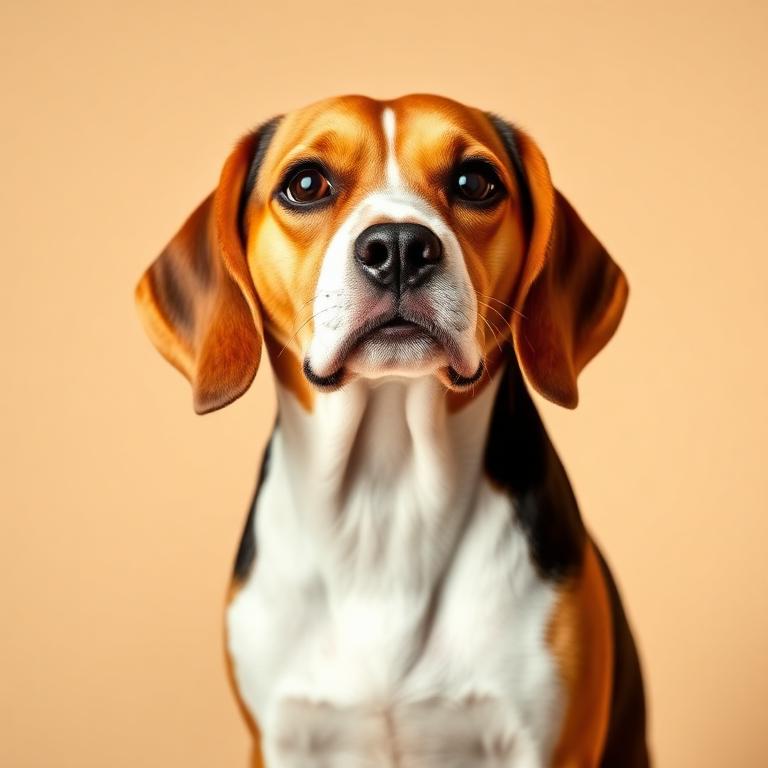 Beagle dog portrait