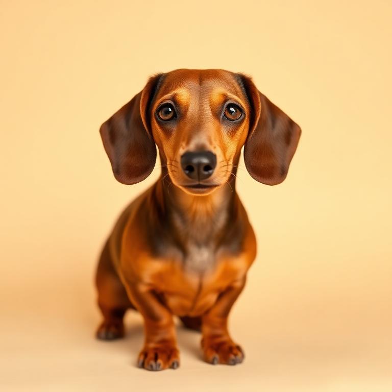 Dachshund dog portrait
