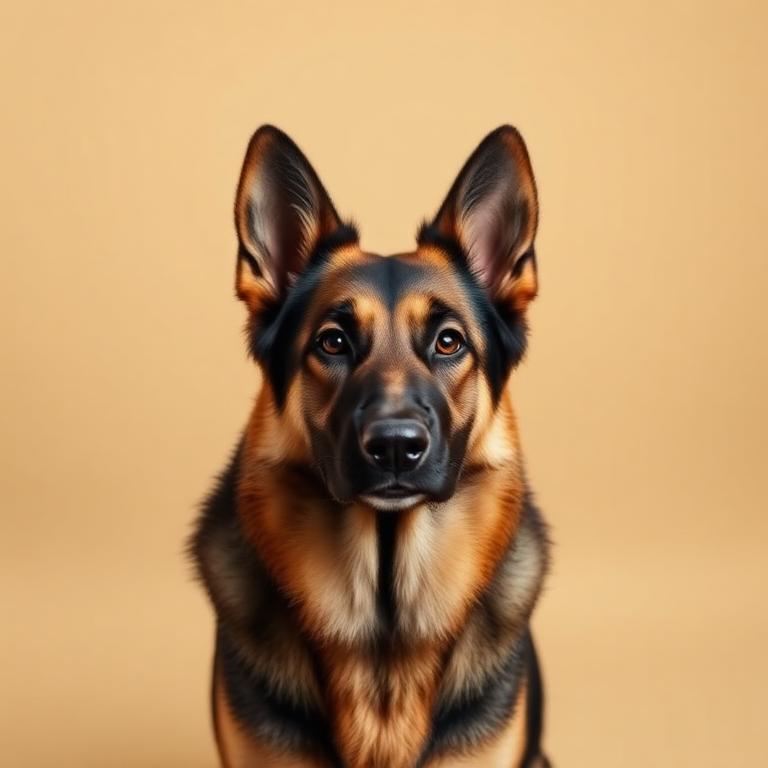 German Shepherd dog portrait