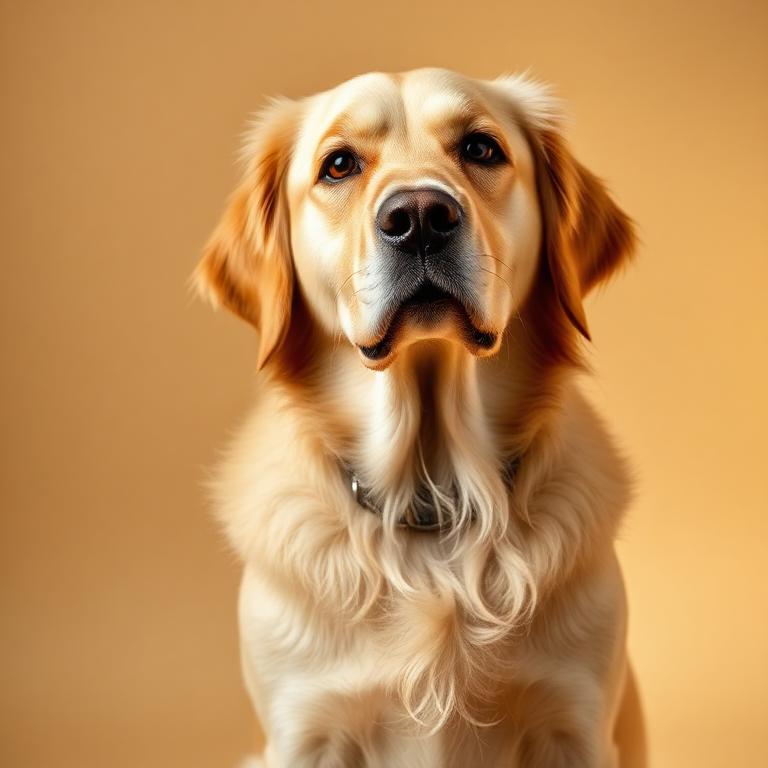 Golden Retriever dog portrait