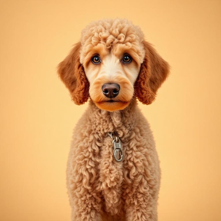 Poodle dog portrait