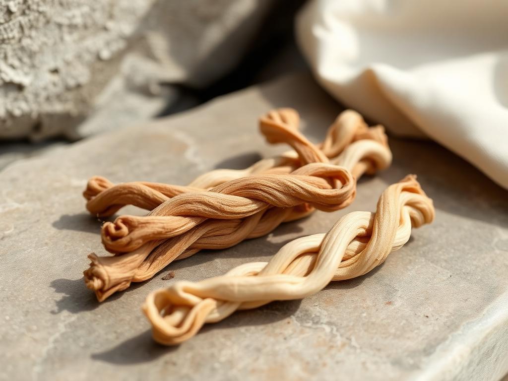 Limited-ingredient dog chews on a linen cloth